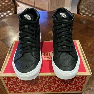 Vans (Premium Leather) Sk8-Hi Reissue Zip